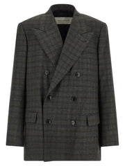 Dries Van Noten Gray Wool Blazer