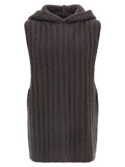 Rick Owens Gray Cashmere Sleeveles Sweater