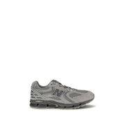 New Balance Gray Fabric Athletic Sneakers