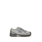 New Balance Gray Fabric Athletic Sneakers