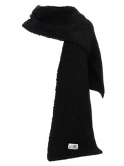 MM6 Maison Margiela Black Marabou Scarf