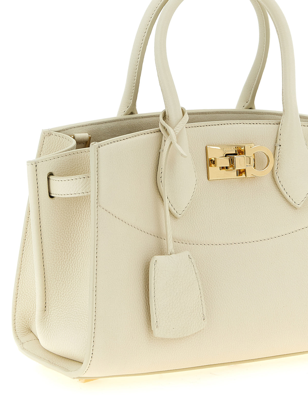 Ferragamo White Calfskin Handbag for Women