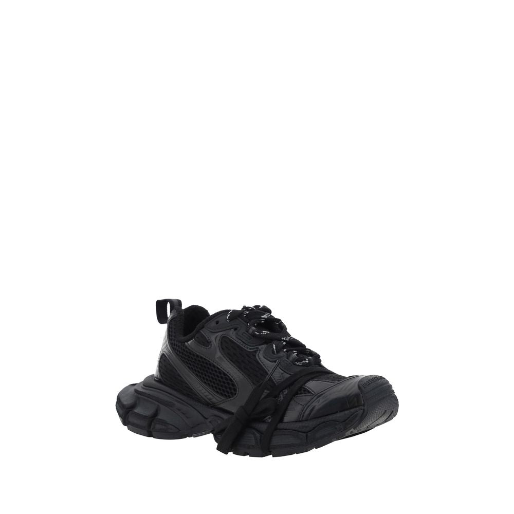 Balenciaga Black Polyurethane Chunky Sneakers