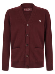 Gucci Bordeaux Cashmere Cardigan