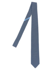 Ferragamo Blue Silk Scarf
