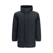 Stone Island Black Polyester Full-Length Jacket