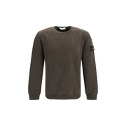 Stone Island Brown Cotton Sweatshirt