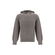 Piacenza Cashmere Gray Wool Oves Aries Sweatshirt