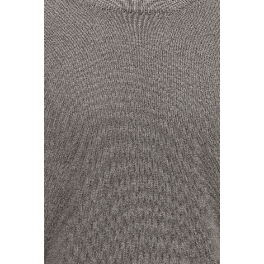 Brunello Cucinelli Gray Cashmere Sweater for Men