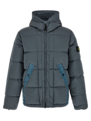 Stone Island Gray Polyamide Full-Length Jacket