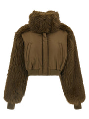 Fabiana Filippi Bicolor Virgin Wool Bomber