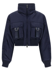 PINKO Blue Polyamide Bomber