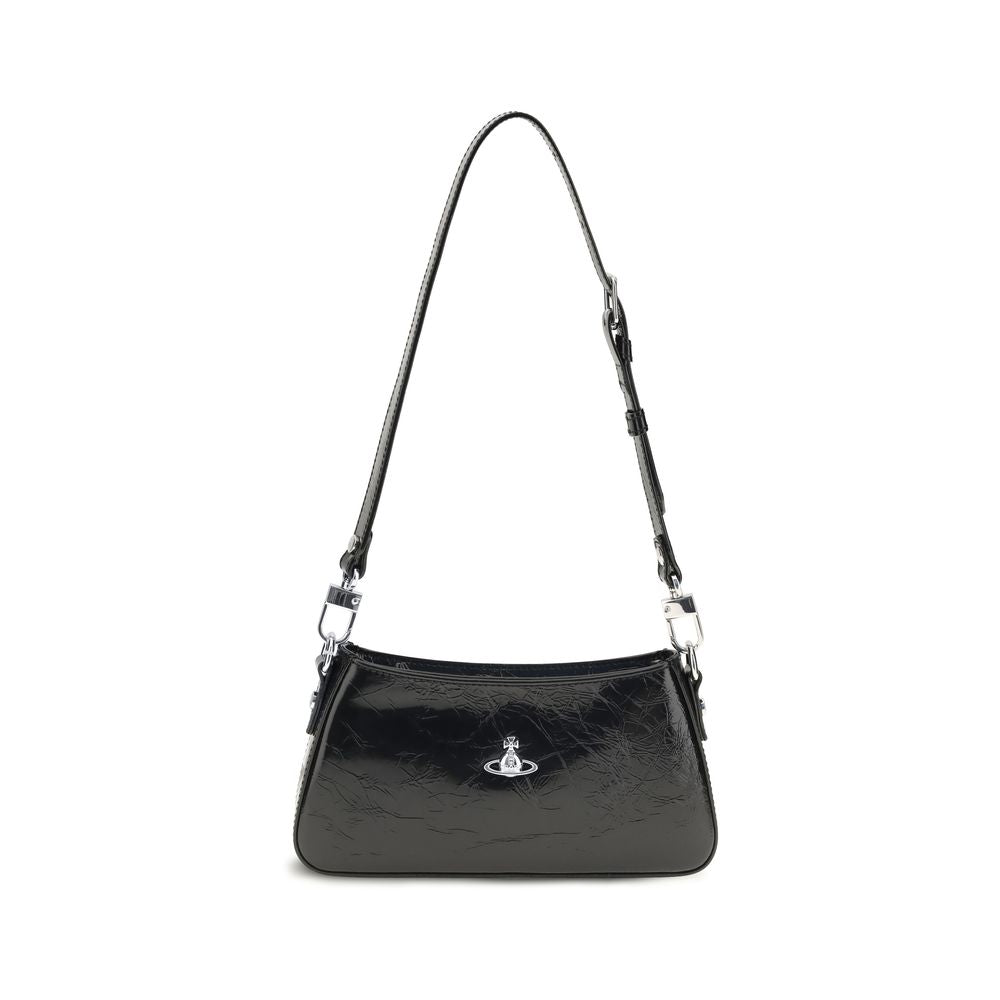 Vivienne Westwood Black Calf Leather Bos Taurus Shoulder Bag for Women