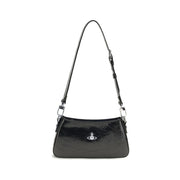 Vivienne Westwood Black Calf Leather Bos Taurus Shoulder Bag for Women