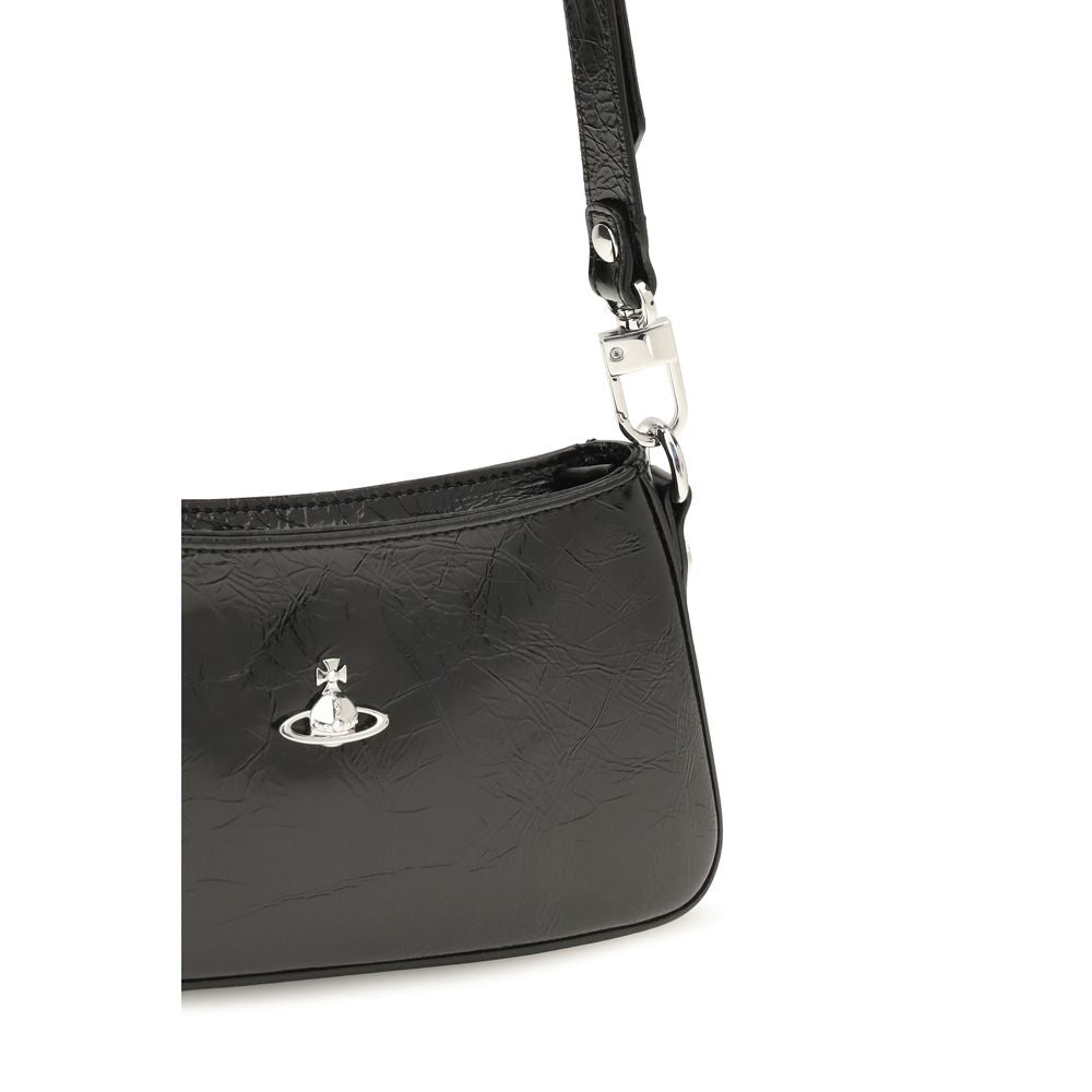 Vivienne Westwood Black Calf Leather Bos Taurus Shoulder Bag for Women