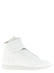 Maison Margiela White Calfskin High Top Sneakers