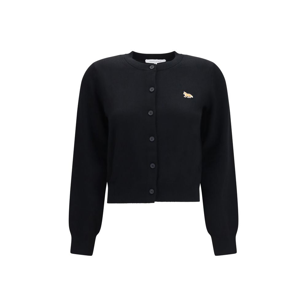Maison Kitsuné Black Cotton Cardigan for Women