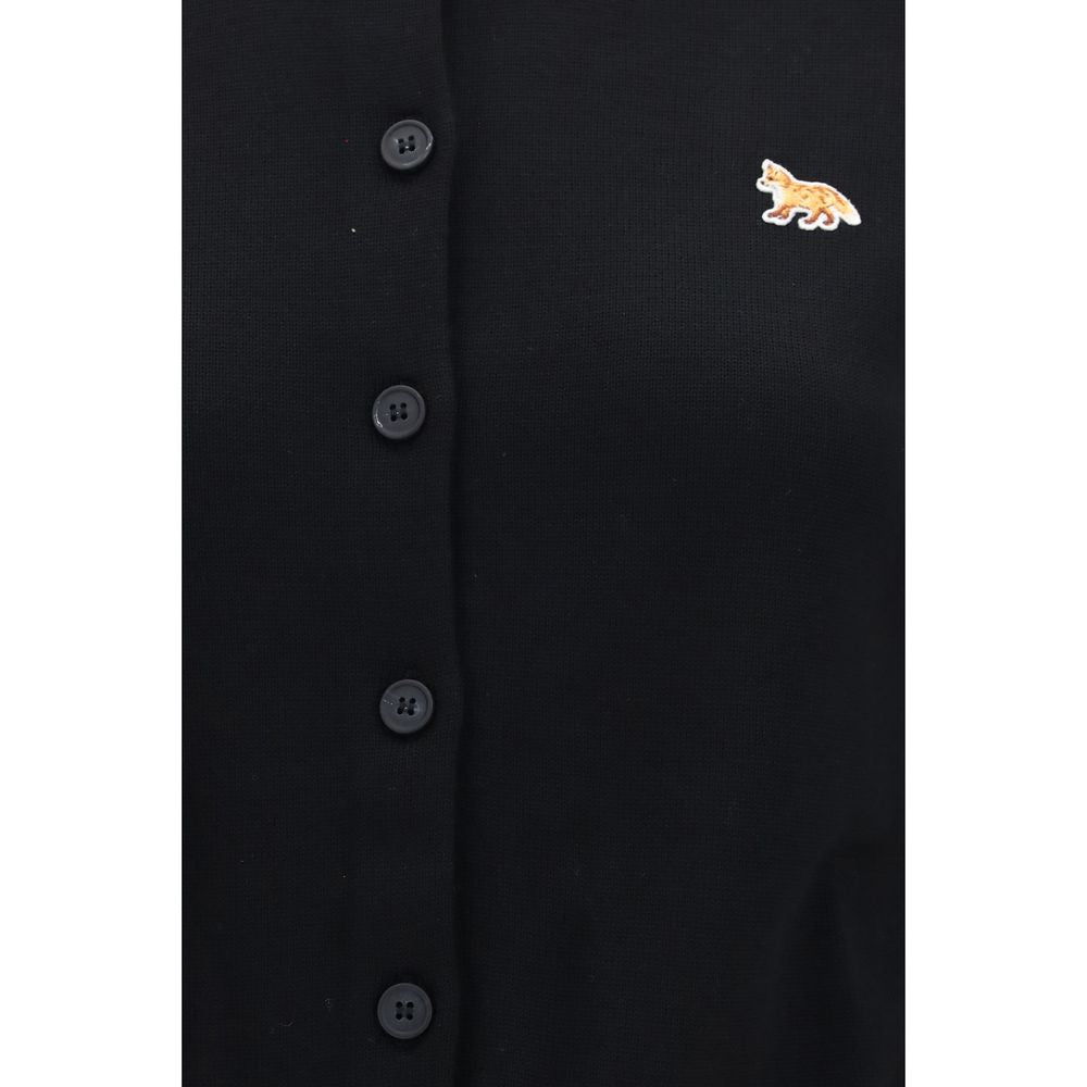 Maison Kitsuné Black Cotton Cardigan for Women