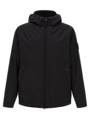 Stone Island Black Polyester Shell Jacket