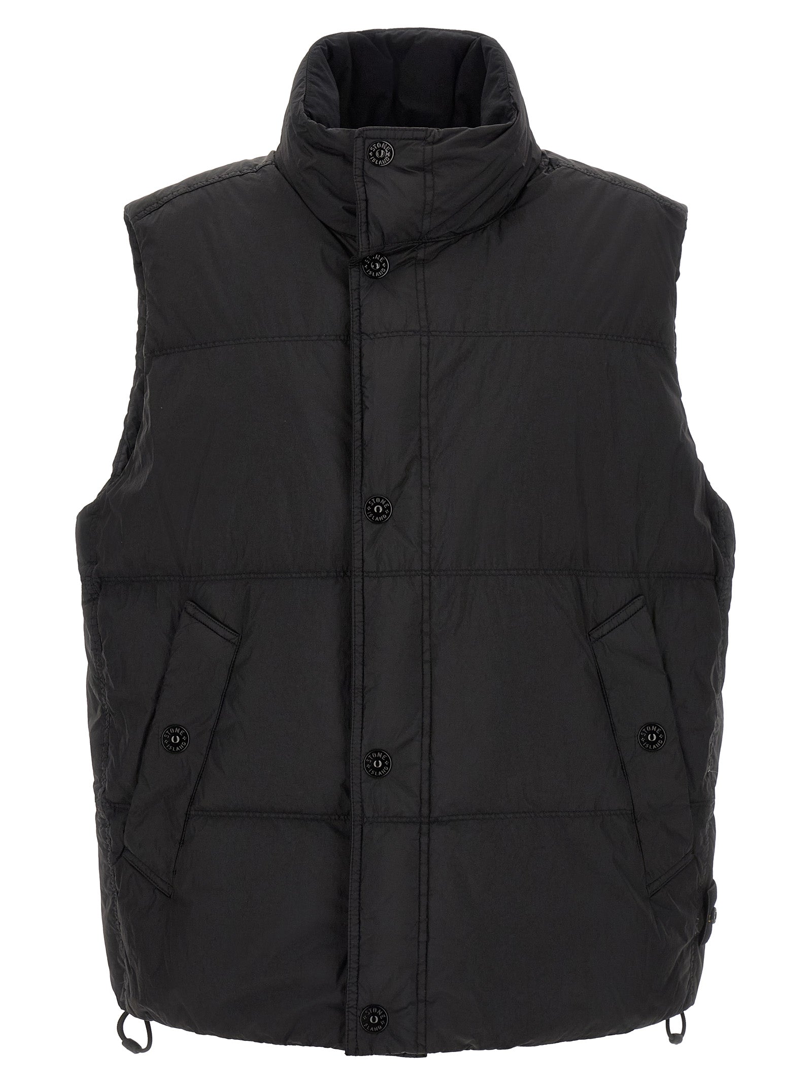 Stone Island Black Polyamide Sleeveless Jacket