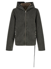 DRKSHDW Gray Cotton Full-Length Jacket