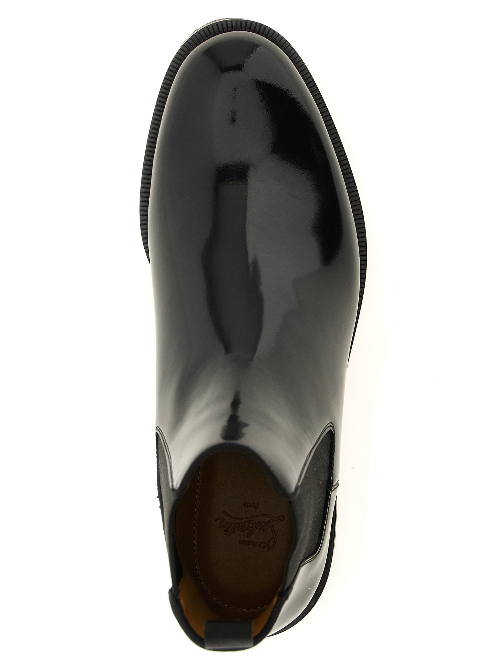 Christian Louboutin Black Calfskin Chelsea Boots