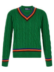 Polo Ralph Lauren Bicolor Wool Cardigan