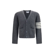 Thom Browne Gray Wool Oves Aries Cardigan