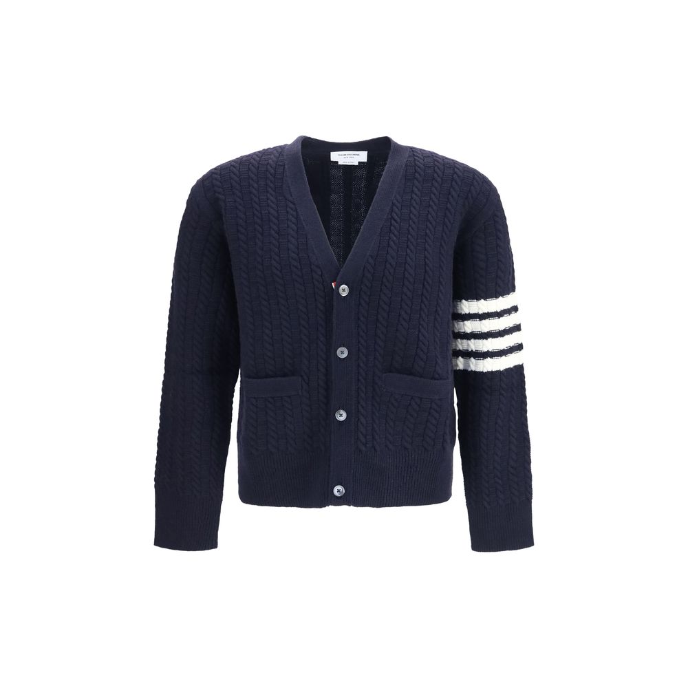 Thom Browne Blue Wool Oves Aries Cardigan