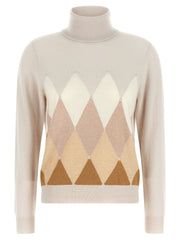 Ballantyne Beige Cashmere Cardigan