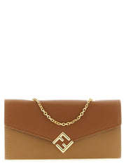 Fendi Brown Calfskin Cardholder