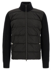Herno Black Wool Full-Length Jacket