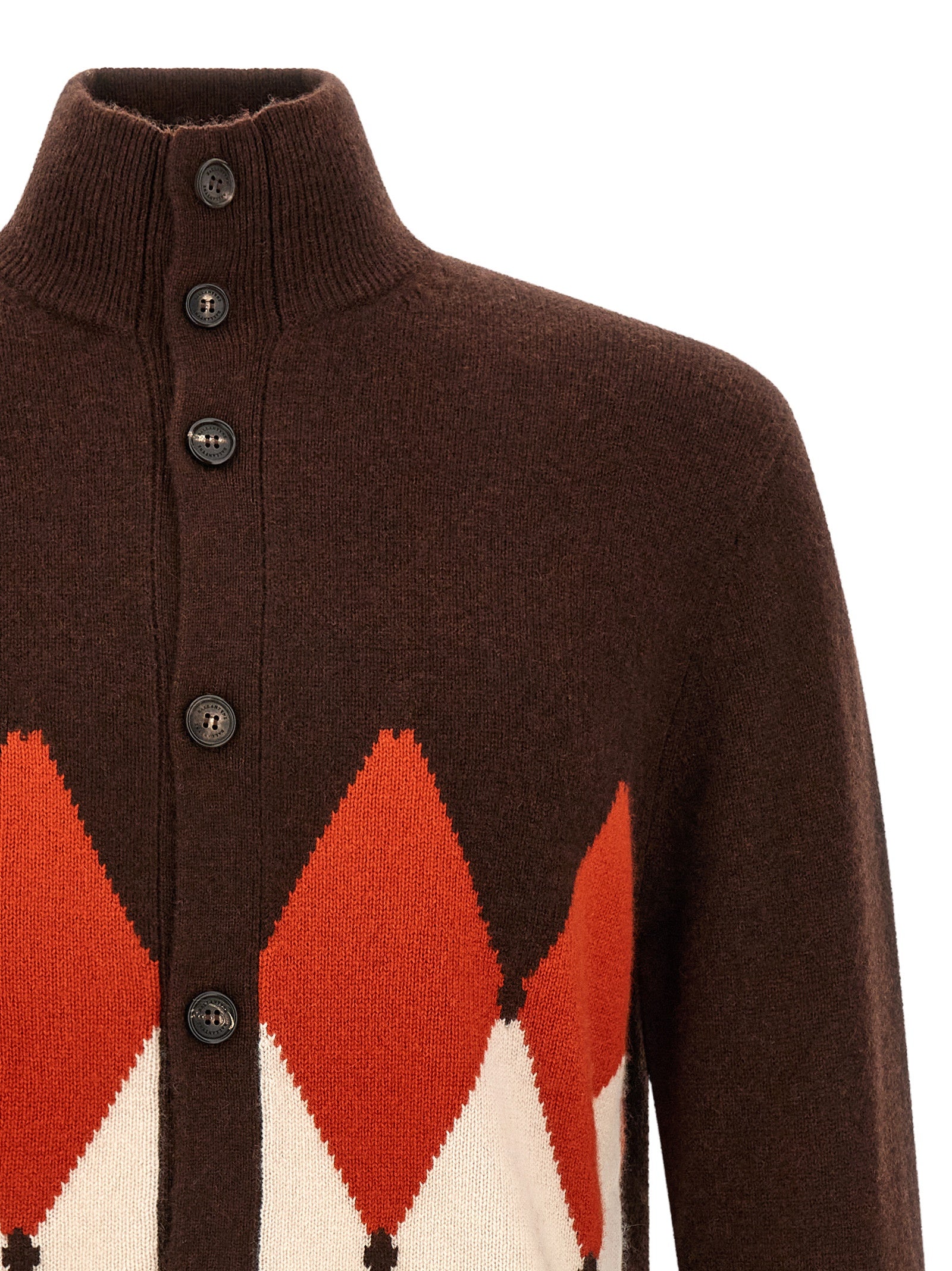 Ballantyne Brown Cashmere Cardigan