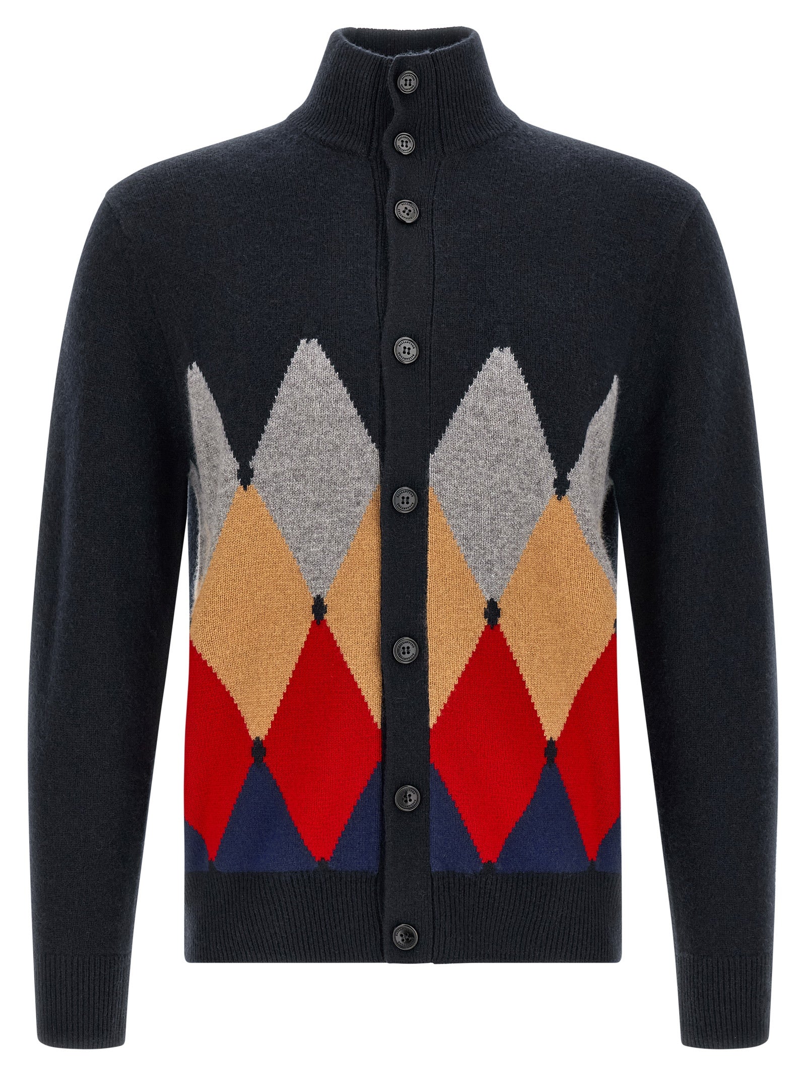 Ballantyne Blue Cashmere Cardigan