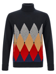 Ballantyne Blue Cashmere Cardigan