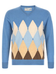 Ballantyne Blue Cashmere Cardigan