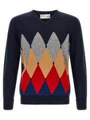 Ballantyne Blue Cashmere Cardigan