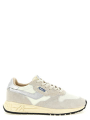 Autry White Cowhide Athletic Sneakers