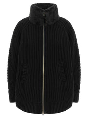 Herno Black Wool Cardigan