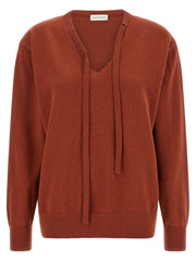 Dries Van Noten Red Cashmere Cardigan