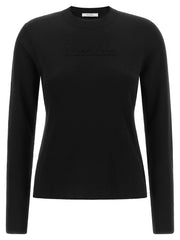 Max Mara Black Virgin Wool Cardigan