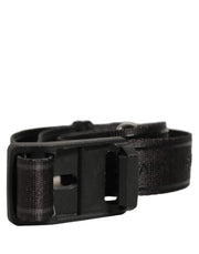 Dolce & Gabbana Men Black Nylon Webbing Plastic Buckle Belt