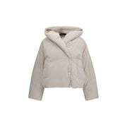 Max Mara Gray Polyamide Full-Length Jacket