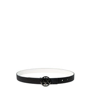 Armani Exchange Black Polyester Thin Belt