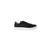 Armani Exchange Black Leather Low Top Sneakers