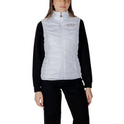 EA7 Emporio Armani White Polyester Sleeveless Jacket