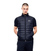 EA7 Emporio Armani Blue Polyamide Sleeveless Jacket