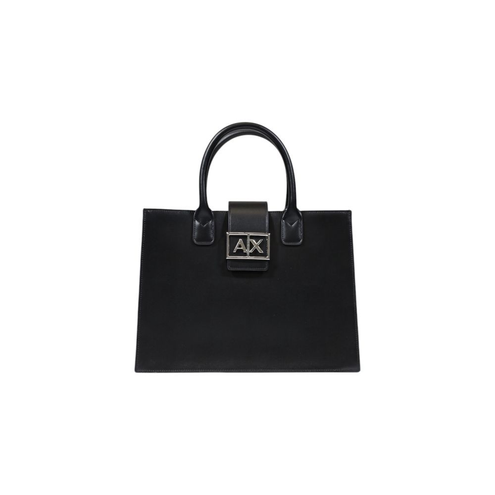 Armani Exchange Black Polyester Handbag for Women