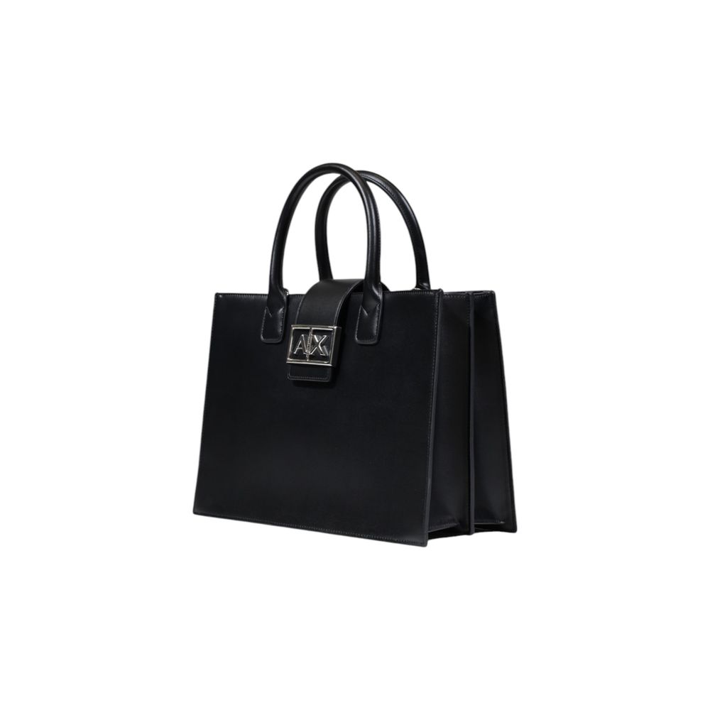 Armani Exchange Black Polyester Handbag for Women