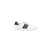 EA7 Emporio Armani Black And White Leather Low Top Sneakers